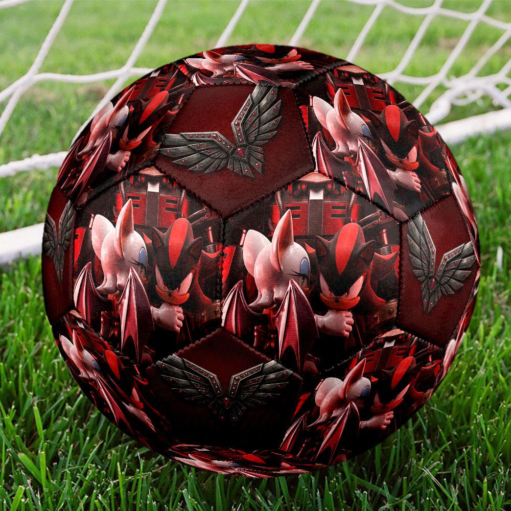 1pc Sonic the Hedgehog Soccer Ball Size 5 Indoor Soccer Ball Fashion Colorful Backyard Game - Great For Sports Fans Gift HE45