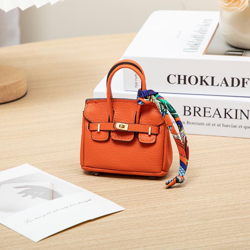 Платиновый мини-подвеска кошелек для монет и ключница - Креативный, милый шарм