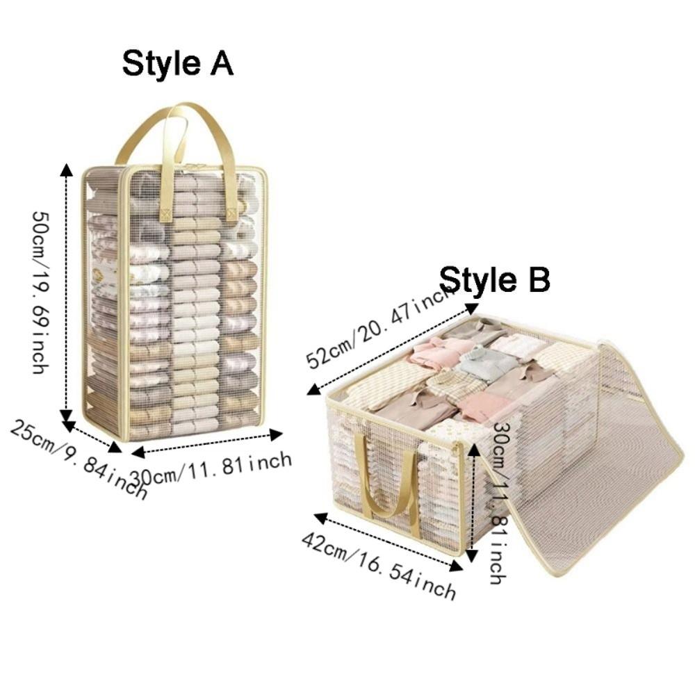 Transparent PVC Clothes Storage Bag Large Capacity Moving Packing Bag Bedroom