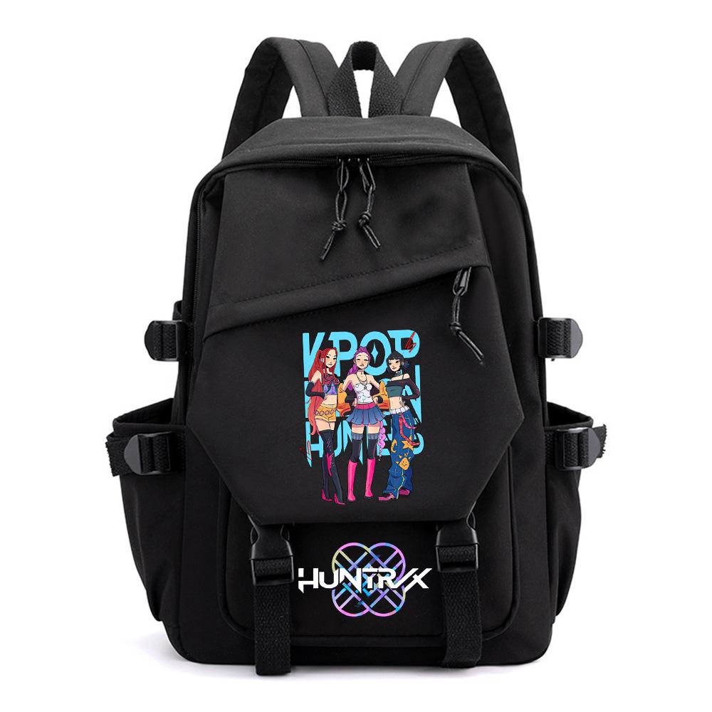 Аниме Мультфильм Kpop Охотники на демонов Принт Рюкзак для Подростка Мальчика Девочки Школьный Рюкзак Детский Студенческий Рюкзак Женская Дорожная Сумка Детский Подарок Mochila