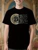 Футболка Bitcoin - Черная с Золотым Символом BTC - Криптовалю...