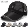 Summer Men's Outdoor Mesh Cap Quick Drying Mesh Breathable Sunscreen Fishing Cap Sun Hat Duck Tongue Baseball Cap Extended Brim
