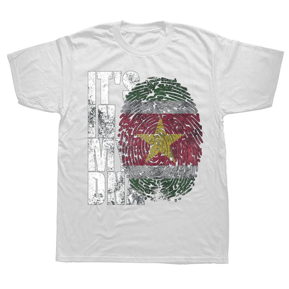 It's In My DNA Suriname Surinamese Flag T Shirts Summer Graphic Streetwear Short Sleeve Birthday Gifts T-shirt Unisex Clothing