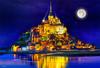 [Made In Japan] 1000-Piece Jigsaw Puzzle Starlight Mont Saint-Michel (26 X 38 Cm) Micro Pieces