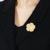 High-end Natural Mother Shell Flower Brooch Design Sense Exquisite Simple Temperament Pin Female Brooch Suit Accessories