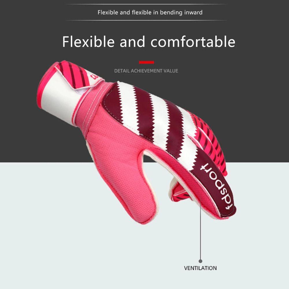 1Pair Non-slip Football Soccer Goalie Gloves Latex Football Training Gloves Adults Kids