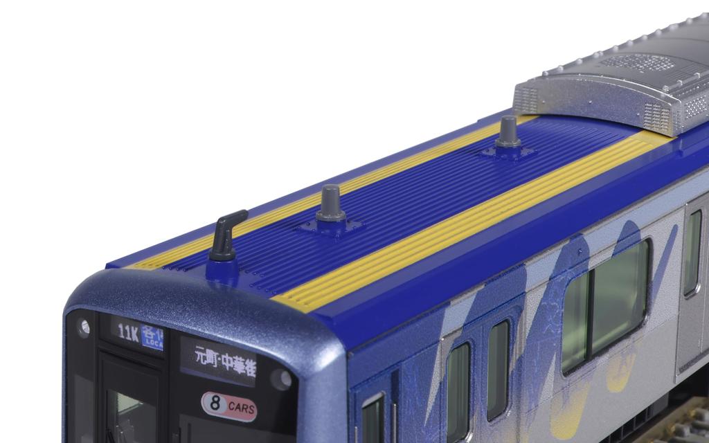 KATO N Gauge Yokohama Minatomirai Railway Y500 Series with Additional Model Train Antennas, 8-Car Set, 10-1996,