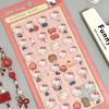 Кавайные Sanrio Hello Kitty DIY 3D Рельефные Декоративные Наклейки Милые Мультяшные Kuromi Cinnamoroll Чехол для Телефона Креативное Украшение Подарки