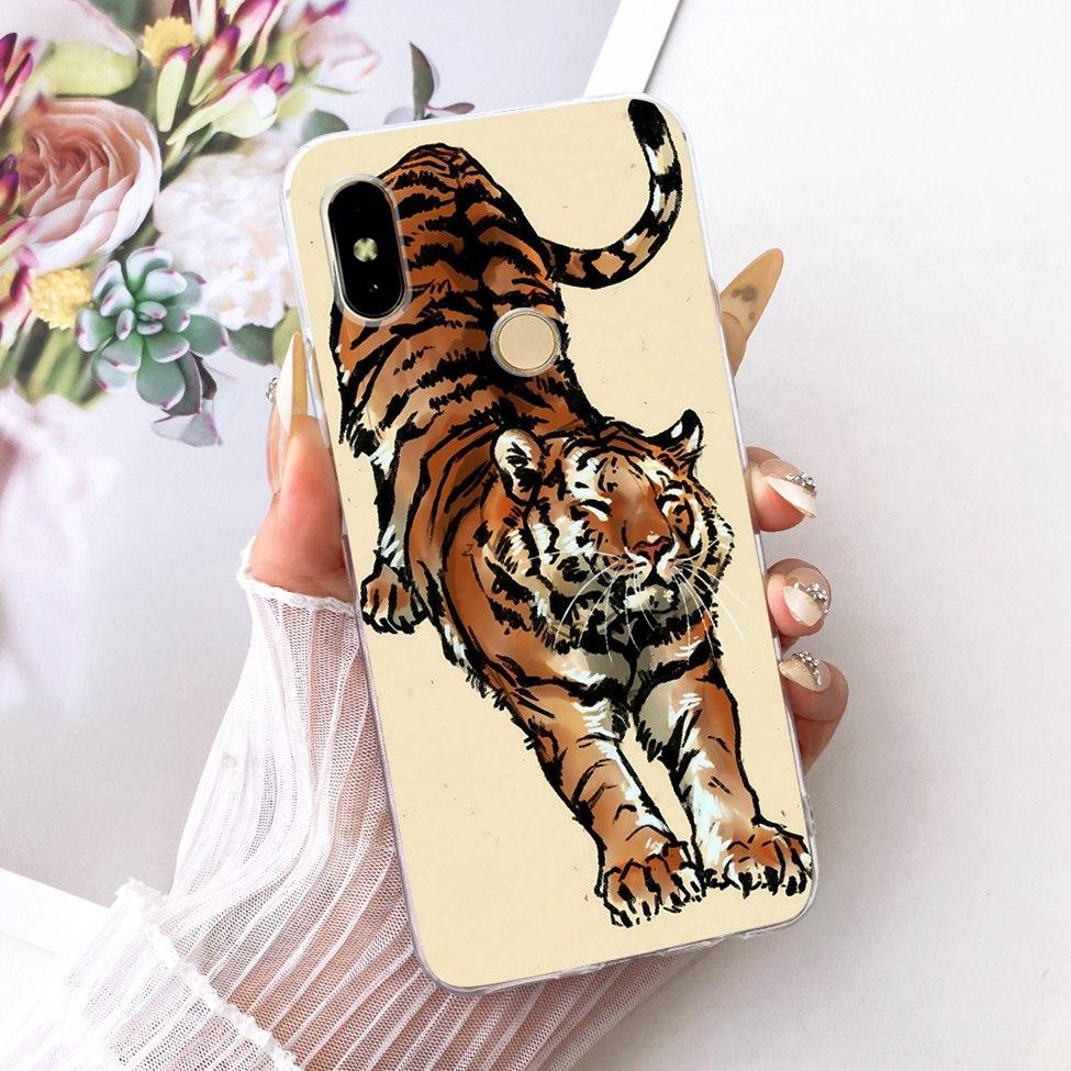 Cover For Redmi S2 Case Y2 Transparent Cute Cat Fashion Butterfly Funny Painted Casing For Redmi Y2 M1803E6G M1803E6H M1803E6I