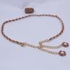 Gold Summer Independent Packaging Female Adult Single Circle Waist Chain Leather Bag Alloy Hook Belt Skirt Matching