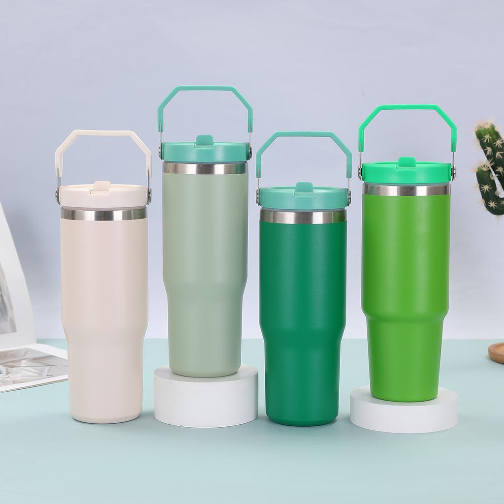 Термос из нержавеющей стали, кофейная чашка, портативная термокружка для путешествий и фитнеса, герметичная термос