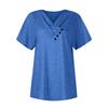 Summer Tops For Women Color For Women V-Neck Short Sleeve Comfy Womens Tops Oversized Tshirts