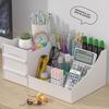 Large Plastic Drawer Cosmetic & Skincare Organizer for Desk