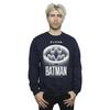 DC Comics Mens The Flash Batman White Logo Sweatshirt