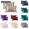 Satin Pillowcase Set of 2 - Airy Silk Pillow Cases for Hair and Skin Satin Pillow Covers 2 Pack with Envelope Closure