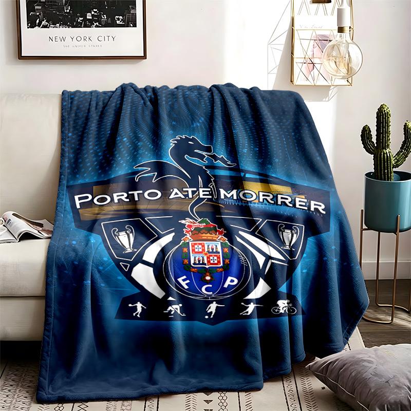 Futebol Clube do Porto Theme Personalized Outdoor Flannel Blankets Soft And Suitable For All Seasons Perfect For Sofas Beds And Camping