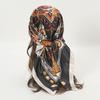Satin Square Scarf Women Muslim Hijab Elegant 2026 Chains Print Neckerchief Shawl Wraps Headband Handle Hair Accessories Bandana