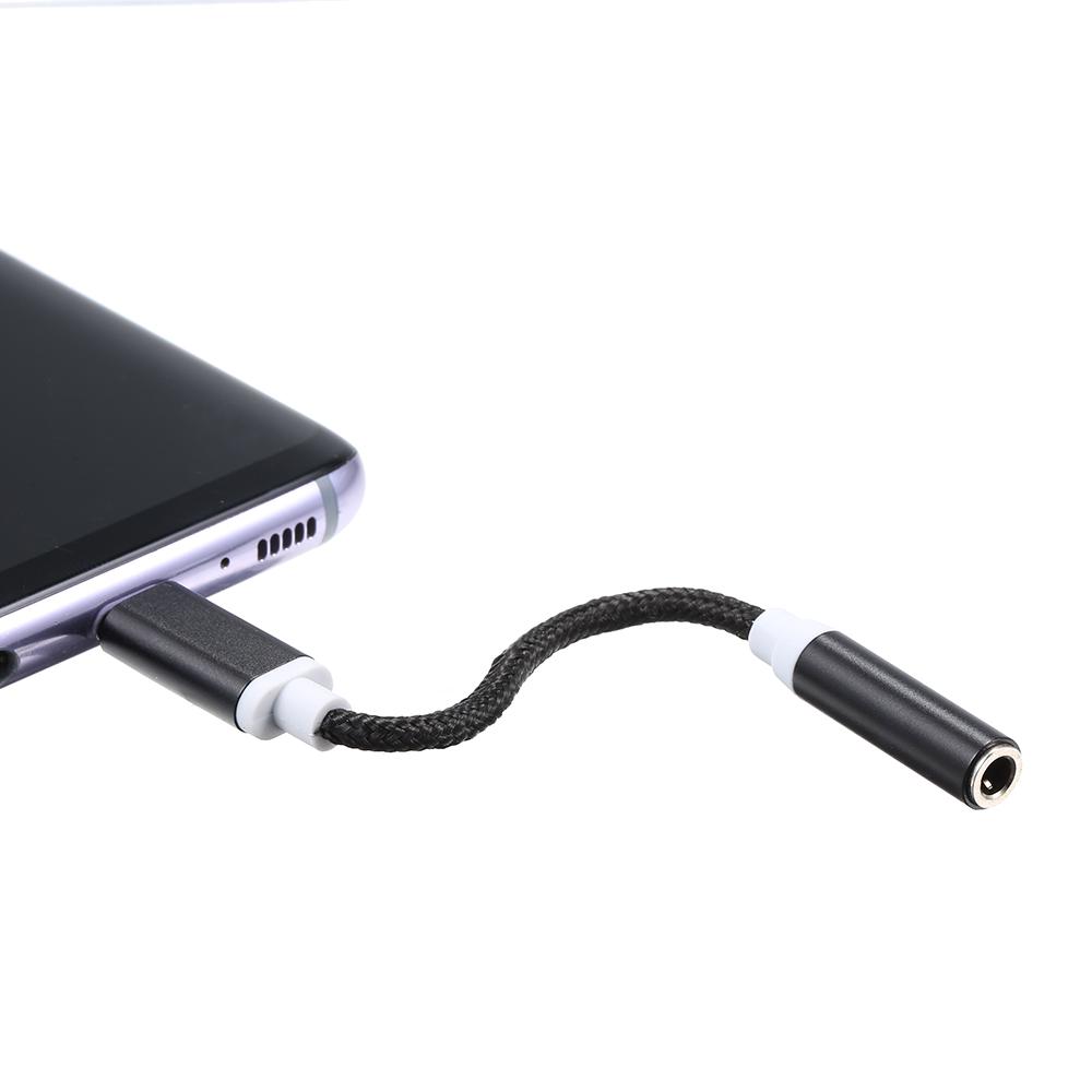Аудиокабель AUX типа C с разъемом 3,5 мм, адаптер-переходник USB-C «папа» на разъем для наушников 3,5 мм «мама»