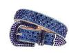 Women's Rhinestone Crystal Waist Belt for Jeans or Dress, European and American Style with Inlaid Rivets