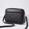 Women New One Single Shoulder Square Bag Cross Border Foreign Trade Lingge PU Crossbody Versatile Small Messenger Bag