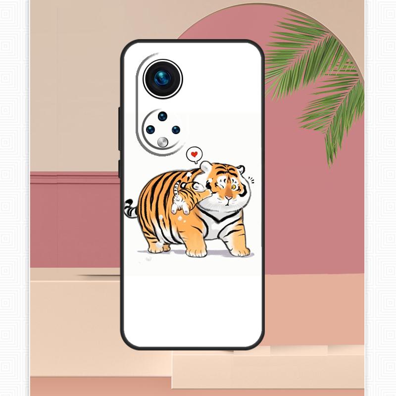 Мультяшный забавный чехол 'Жирный тигр' для Honor Magic 8 Pro 7 6 5 Lite Honor 200 400 X9c X9b X9a X8b X8a X8c 50 70 90