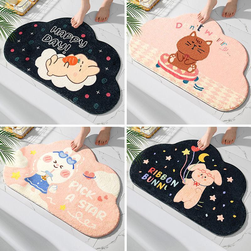Коврик для ванной комнаты, впитывающий коврик для двери в ванную, туалет, нескользящий коврик, коврик для двери, коврик для входа в ванную