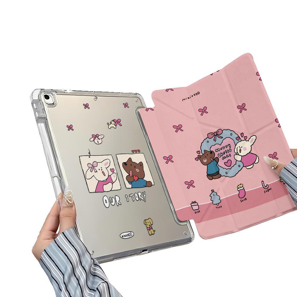 Подходит для Apple iPad 10 защитный чехол pro 11 дюймов 9-го поколения 8 скидка 30% mini 6/7 планшет любовь кролик Air4/5