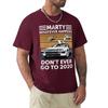 Vintage Car Marty Whatever Happens Don't Ever Go To 2020 T Shirt Harajuku Short Sleeve T-shirt 100% Cotton Graphics Tshirt Tops