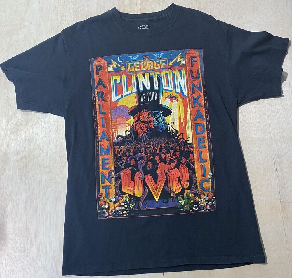 Футболка George Clinton Parliament Funkadelic Тур 2017 Хлопковая футболка S-4XL BO1394 Унисекс Футболка