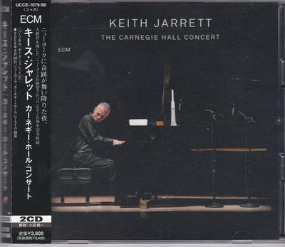 CD KEITH JARRETT Концерт в Карнеги-холле 2 CD UCCE1079 ECM Records 2006 Япония Джаз Б/у