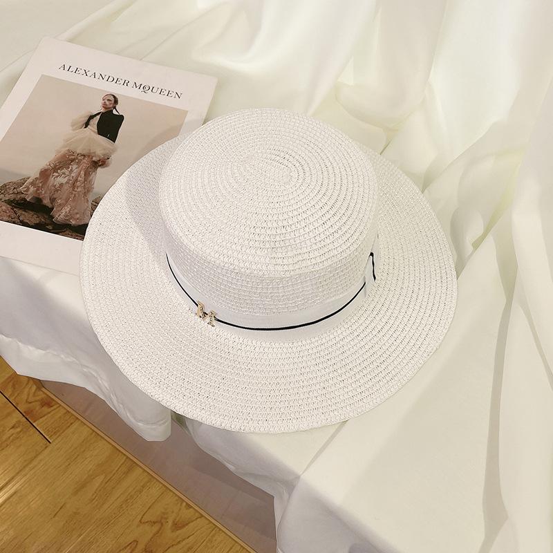 Seaside Beach Hat Lace Straw Hat Children Summer Visor Breathable Sunscreen Bucket Hat Vacation Style Straw Hat