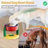 Liftable Suction Cup Pet Bowl 3 Level Height Adjustment Protect Cervical Spine Pet Bowls Non-Slip Elevated Dog Cat Food Bowls