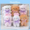 Cute Cartoon Plush Bear And Bunny Keychain Fluffy Doll Pendant For Bags And Keys