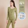 Women's Pure Cotton Thermal Underwear Set: Printed, Warm, Knit Base Layer, Student's Thin Long Johns.