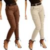 Bahorgi Streetwear Kundalik Ayollar Shimlari Yozgi Kuzgi Bir Rangli Slim Ayollar Kargo Shimlari Moda Ayollar Shimlari Joggerlar Cho'ntaklar Ayollar Kiyimi 26211