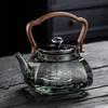 1000ML Octahedral Heat Resistant Glass Teapot Steaming and Boiling Dual-use Lifting Beam Tea Pot Glass Kettle Kung Fu Tea Set