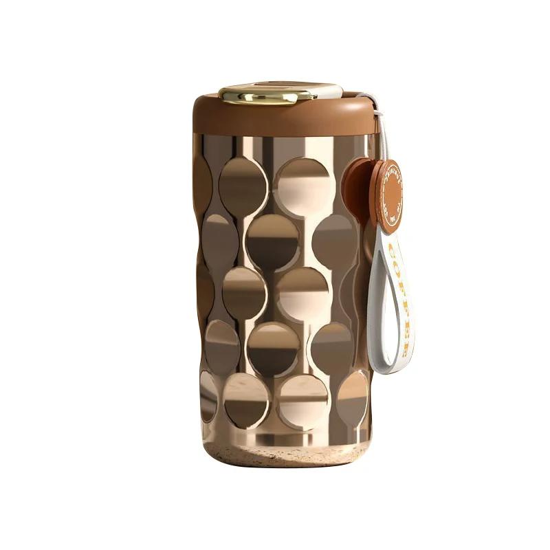 Термос 410 мл с дисплеем температуры из нержавеющей стали 316, вакуумная кружка для офиса, кофейная кружка для бизнеса, портативная термокружка