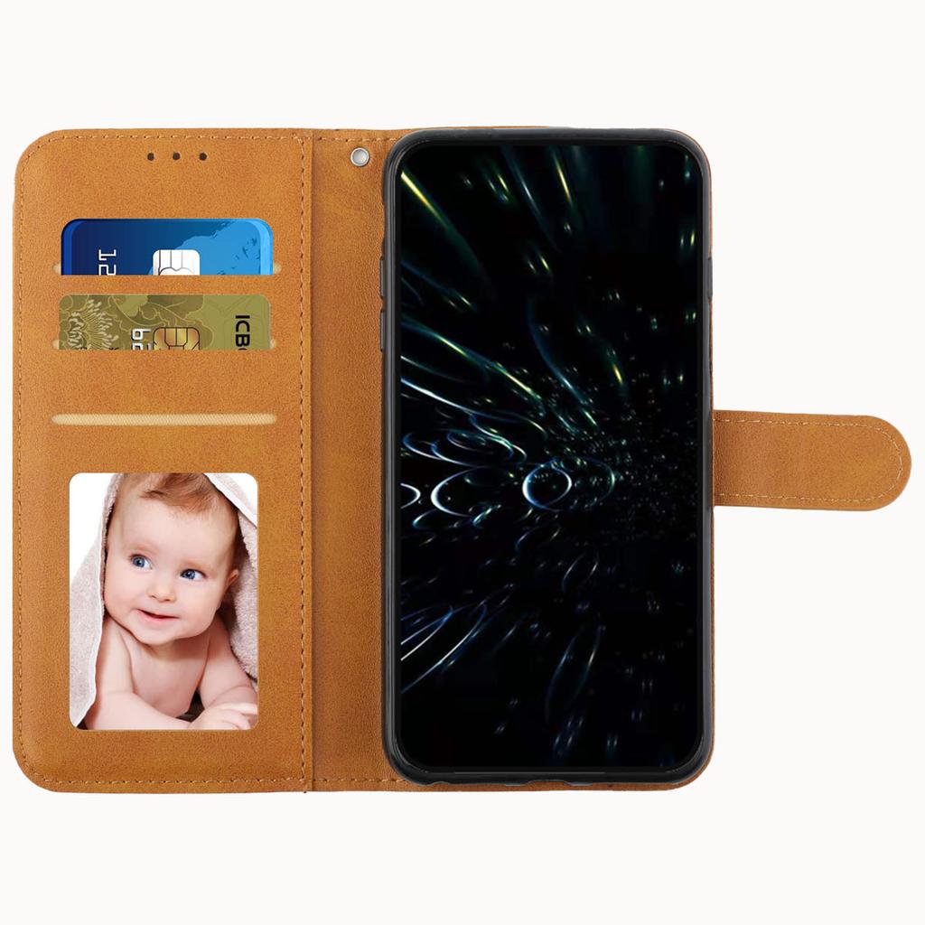 For Samsung Galaxy M15 5G/F15 5G Anti-Scratch PU Leather Phone Case Stand Cell Phone Cover