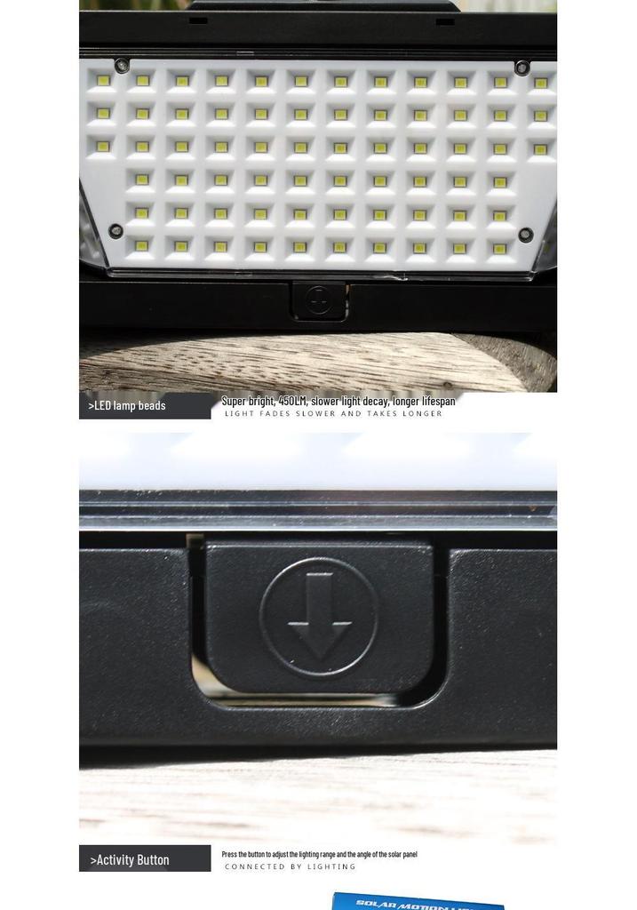 Solar-Powered Outdoor Rainproof Motion Sensor Patio Light