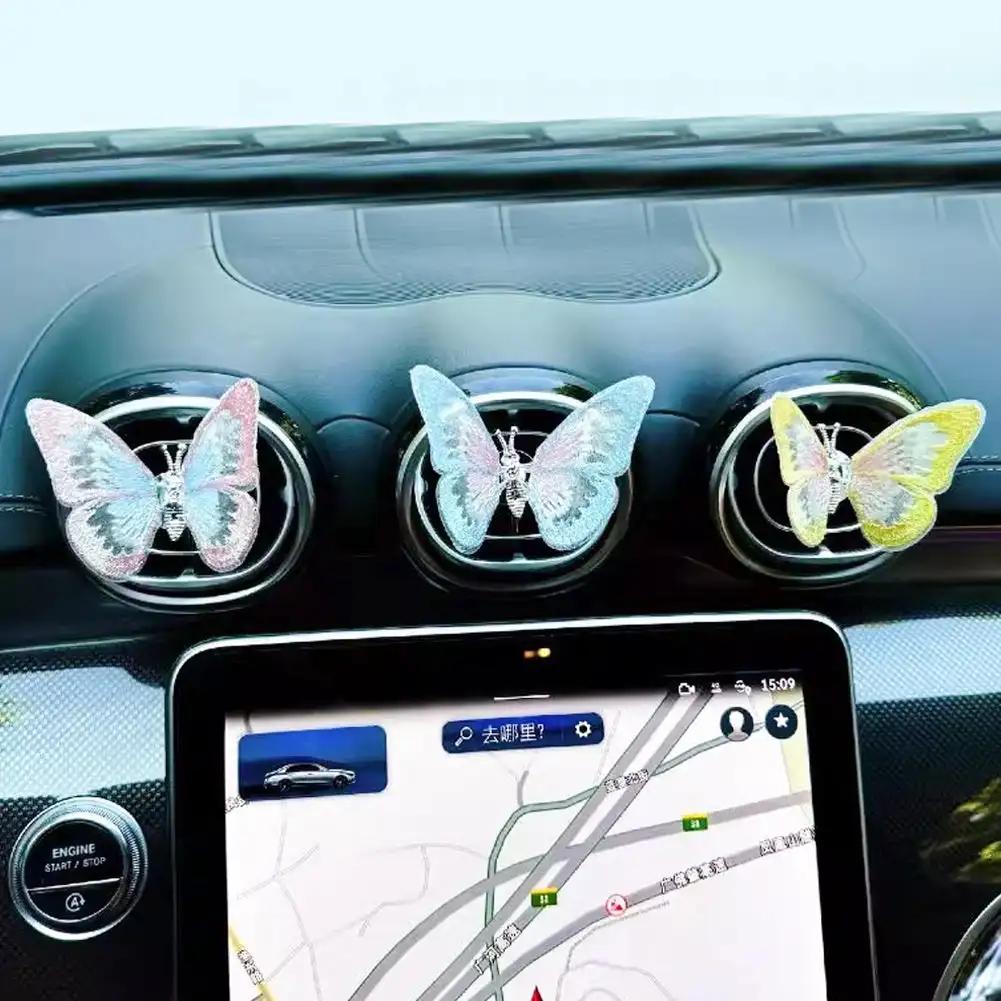 Освежитель воздуха Бабочка Автомобильный парфюм Автомобильный стайлинг Натуральный запах Клипса для розетки кондиционера Ароматизаторы для автомобилей
