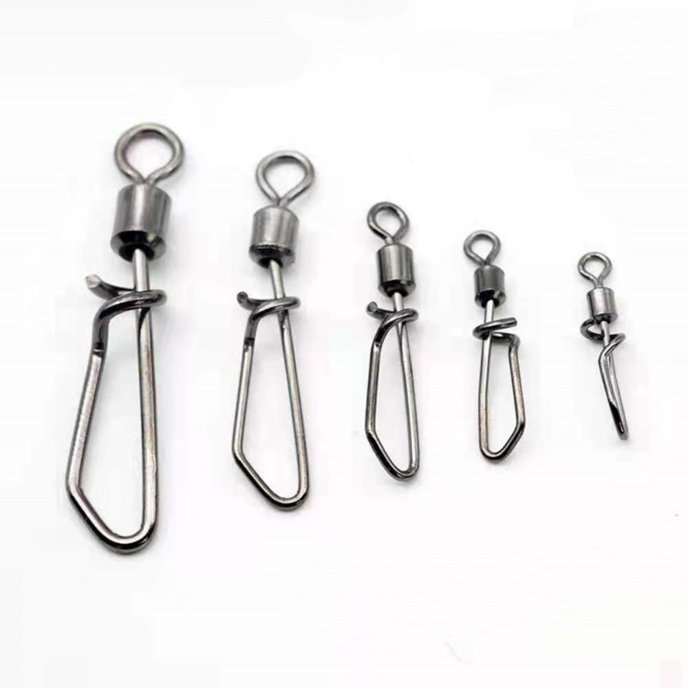 Tackle Fishing Swivels Snap Fishing Connector Tackles Fishing Rolling Swivels Snap T-Shaped Swivel