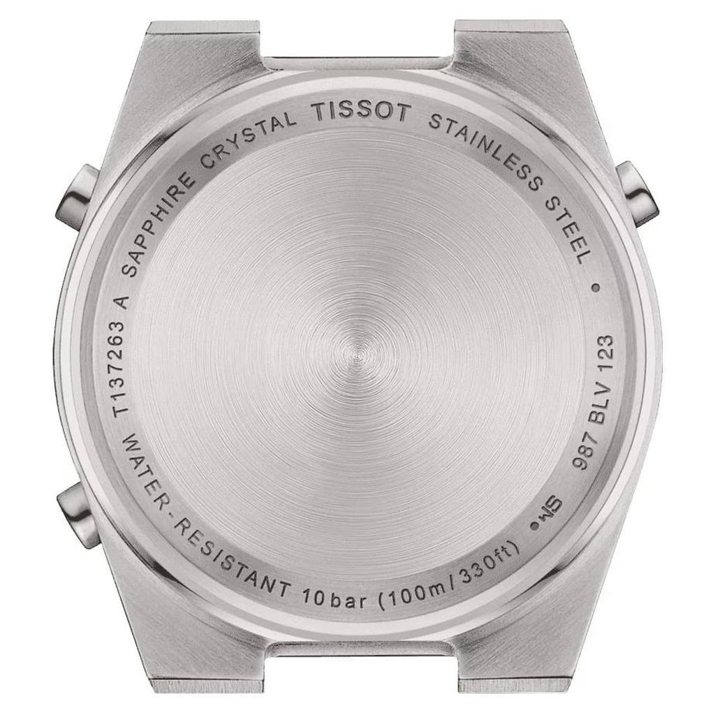 Унисекс часы TISSOT PRX Digital 35 мм с серебристым циферблатом и браслетом (T1372631103000) [Официальный импорт]