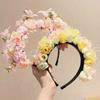 Cloth Ethnic Style Flower Headband Headdress Simulation Flower Hair Band  Ladies/Girls