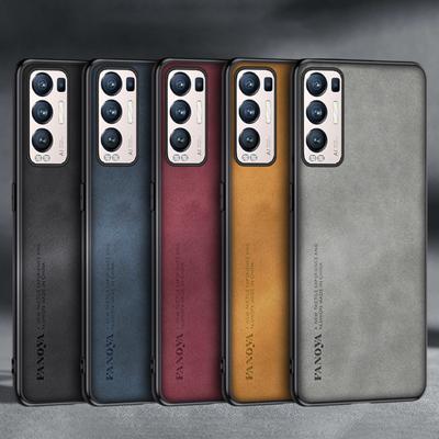 Роскошный чехол из искусственной кожи для OPPO Reno 3 4 5 6 Pro Plus 5Z 5G, матовый силиконовый чехол для телефона OPPO Find X2 X3 X5 Pro Lite Neo