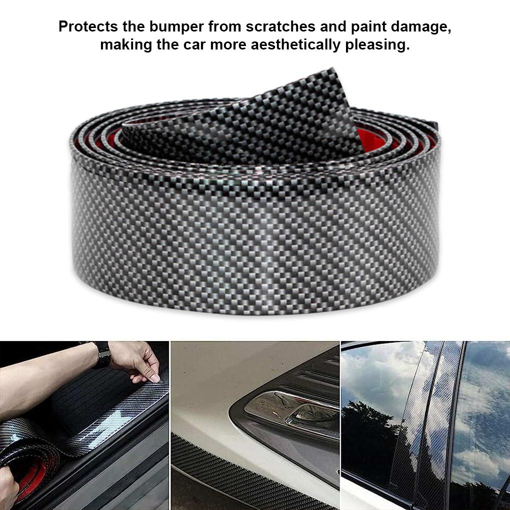 3D наклейка из углеродного волокна на порог автомобиля защитная пленка против царапин водонепроницаемая матовая черная нано-наклейка для кузова автомобиля