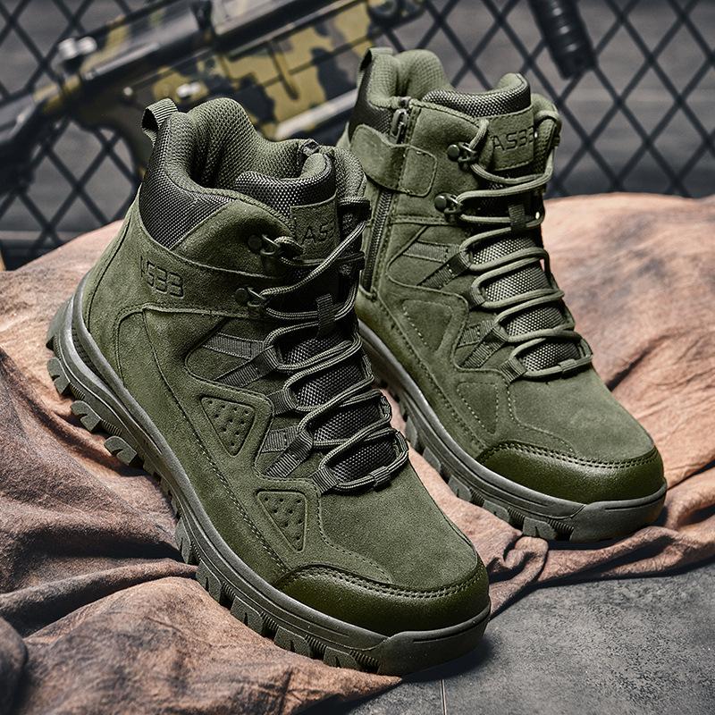 Военные ботинки мужские большого размера боевые ботинки с высоким берцем уличные пустынные ботинки спецназа альпинистские ботинки новые мужские ботинки
