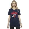 Disney Womens/Ladies Minnie Mouse World Champions Cotton Boyfriend T-Shirt