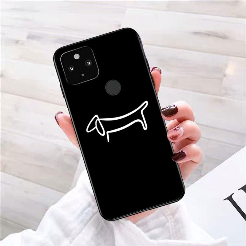 Милый мультяшный чехол для телефона с изображением таксы для Google Pixel 7 Pro 7 6 Pro 6A 5A 4A 3A Pixel 4 XL Pixel 5 6 4 3 XL 3A XL 2 XL