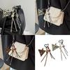 Braided Rope Bag Charm Keychain Fashion Decorative Bag Accessories for Handbag Backpack Decors Aesthetic Keychain Gifts