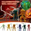 Halloween Pumpkins Skulls Ornaments With Movable Joints And Luminous Garden Holiday Decorations